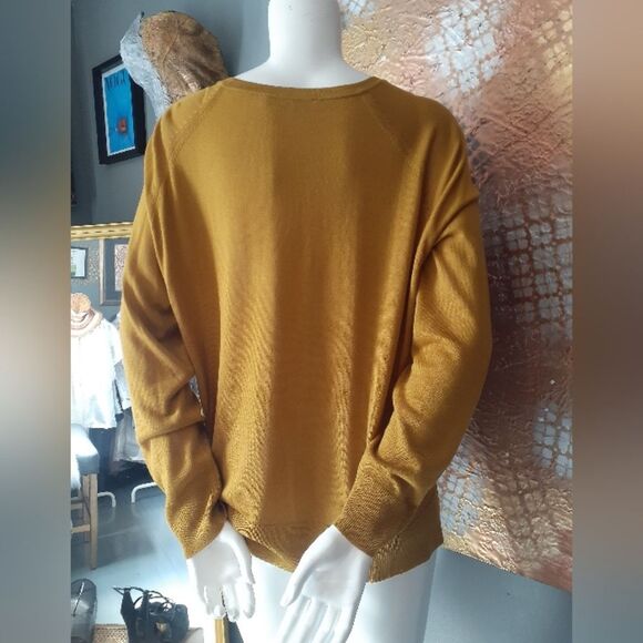 Zara Mustard Yellow Women's Sweater - Picture 3 of 11